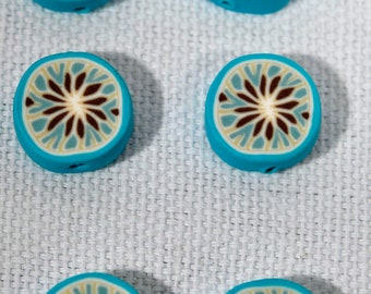 Polymer Clay Beads - set of 6