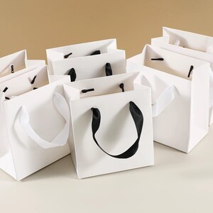 Custom Jewelry Packaging Bags, Personalized mini Shopping Bag, Custom Paper Bag with Logo, Custom gift bags,Tote bags, thank you wedding bag