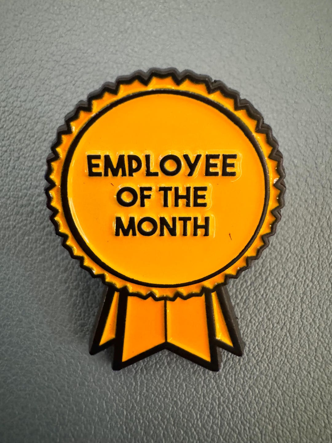 Employee of the Month Enamel Pin | Funny Workplace Award Lapel Pin ...