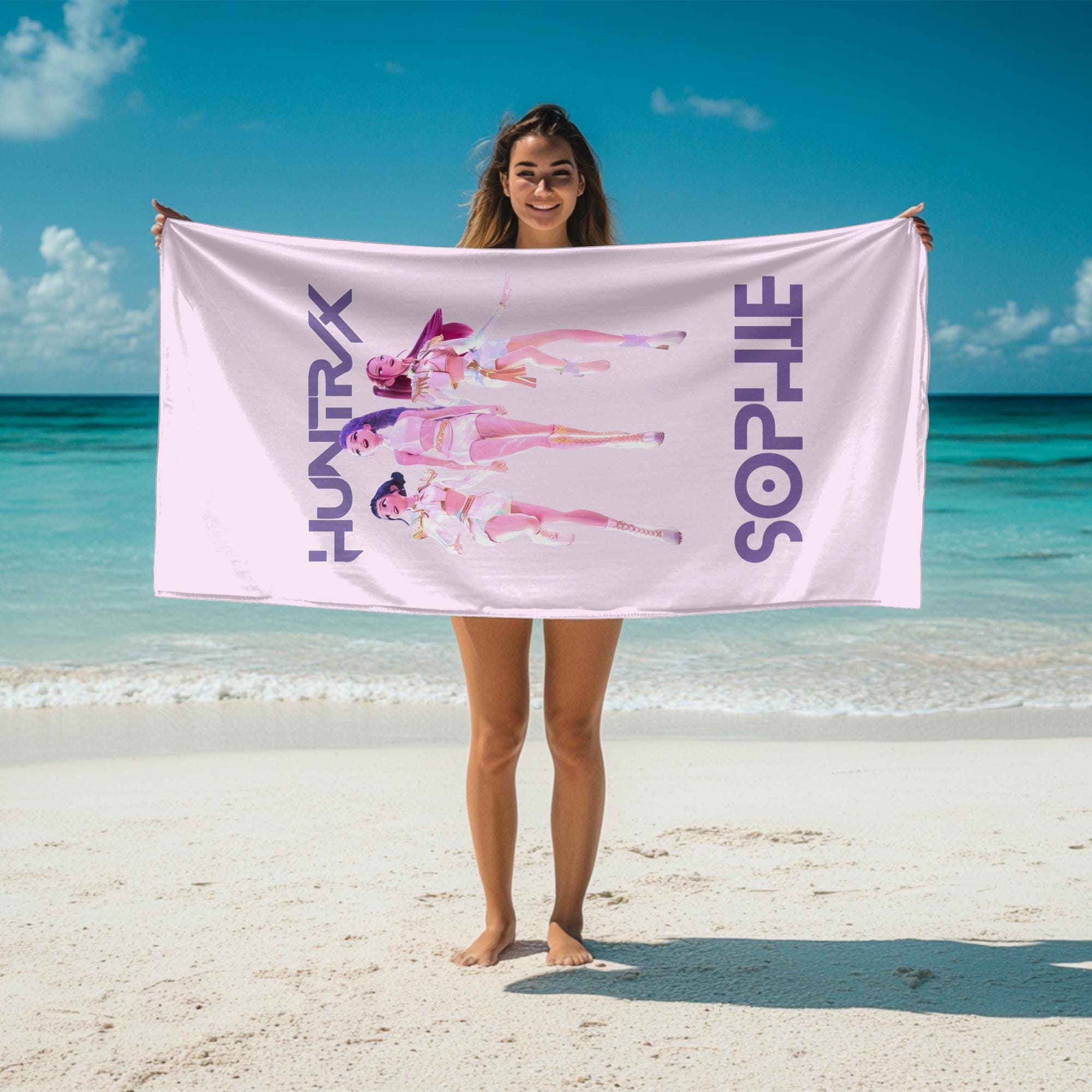 アイドル LESSERAFIM GR8 COLLABORATION BEACH TOWEL アイドル