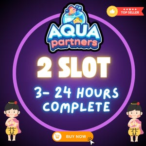 MonoPoly_Go Aqua Partner *2 Slot 80k Full Point Carry*