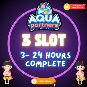 MonoPoly_Go Aqua Partner *3 Slot 80k Full Point Carry*
