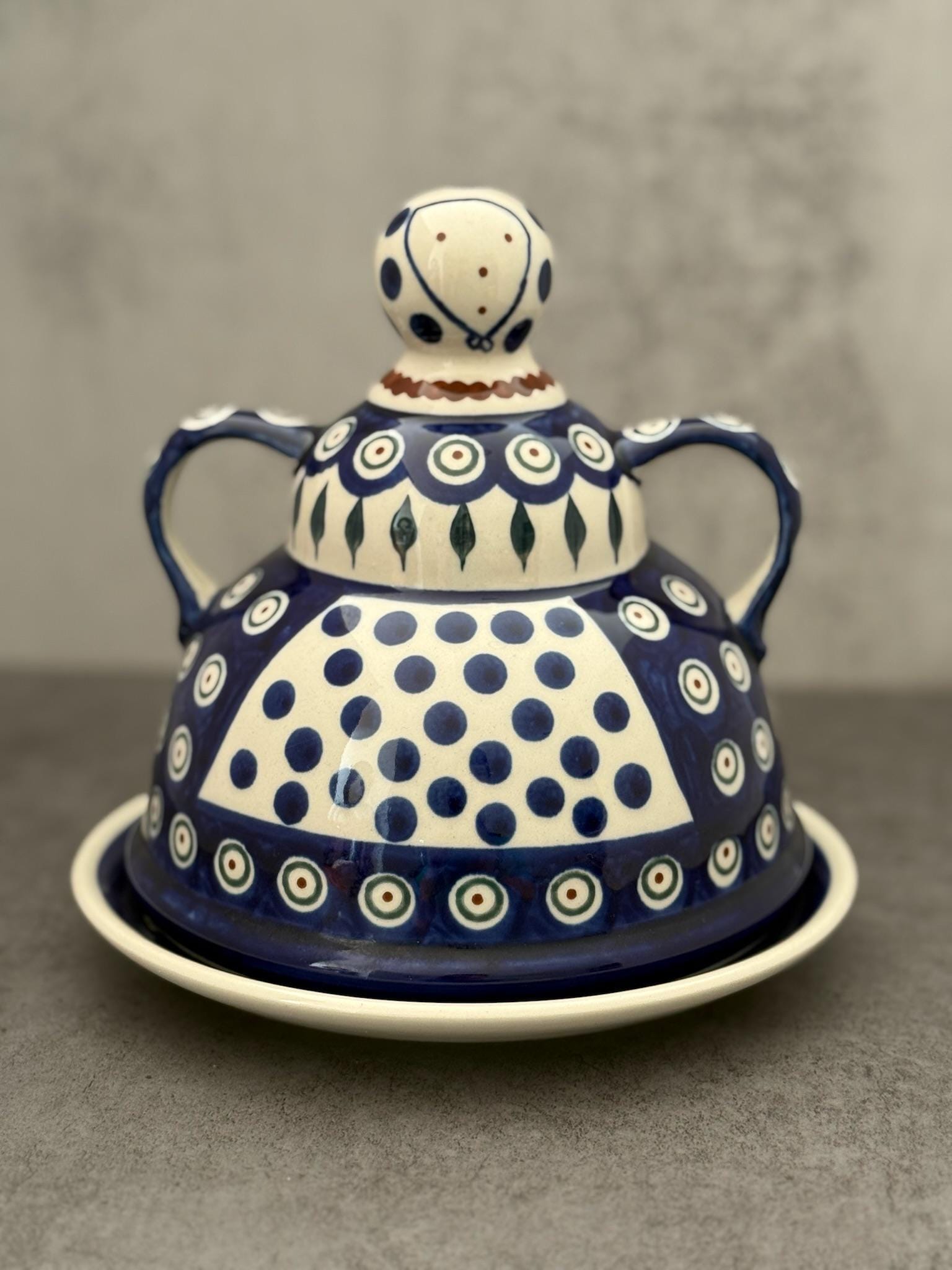 Vintage Polish Pottery Cheese Lady - Etsy