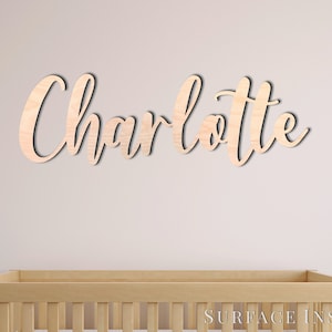 Wooden Name Signs Wooden letters Personalized Wood Cut Out Laser Cut Any Font Name Custom Wood Sign