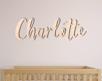 Wooden Name Signs Wooden letters Personalized Wood Cut Out Laser Cut Any Font Name Custom Wood Sign