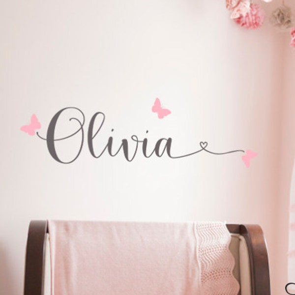Nursery Name Decals Etsy