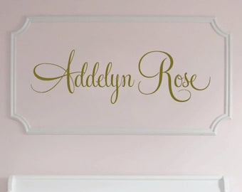Nursery Wall Decals. Personalized name wall decal for boys and girls rooms. Custom name decal made in any colors and size you want.1020