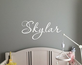Personalized Childrens Wall Decal - Girls Name Wall Decal - Nursery Wall Decal - Personalized Name Decal - Vinyl Wall Decal