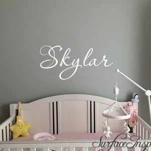 Personalized Childrens Wall Decal Girls Name Wall Decal Nursery Wall Decal Personalized Name Decal Vinyl Wall Decal image 1