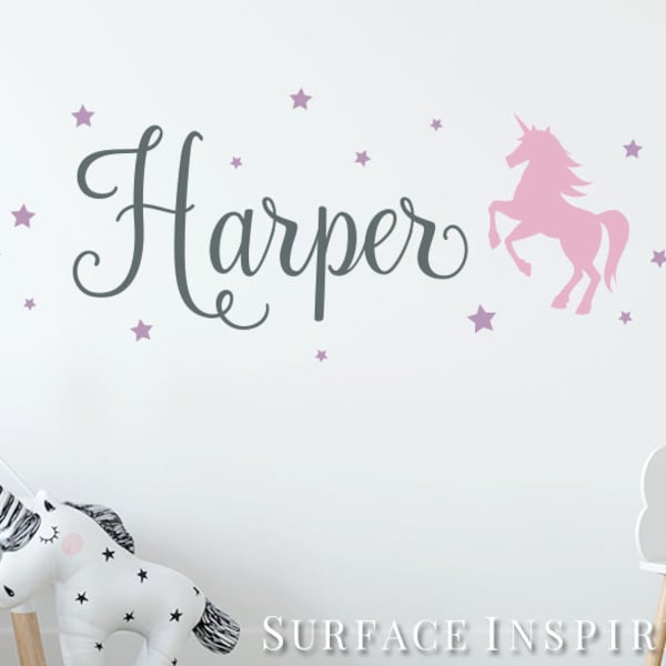 Unicorn Wall Decal Etsy