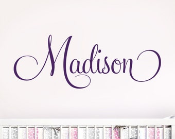 Name Wall Decal Kids Nursery - Name Wall Decal - Nursery Wall Decal - Personalized Name Decal - Vinyl Wall Decal