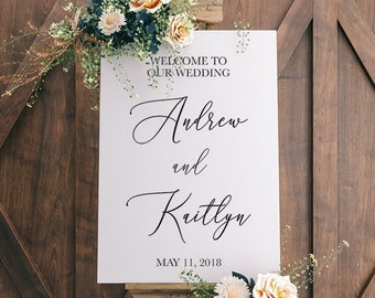 Wedding Decor Sign Welcome Decal Chalkboard Decals Welcome To The Wedding Sign Wedding DIY Decals - Custom Wedding Sign Decal