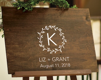 Rustic Wedding Guest Book Decal - Wedding Chalkboard Decals - Wedding Decor - Wedding DIY Decals - Custom Wedding Guest Book Board Decal