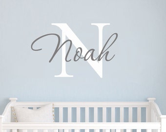 Name Wall Decal Kids Nursery. Personalized names wall decal for boys and girls rooms. Personalized name wall decal