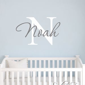 Name Wall Decal Kids Nursery. Personalized names wall decal for boys and girls rooms. Personalized name wall decal image 1