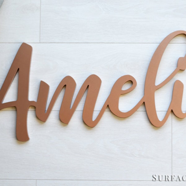 Wooden letters Personalized Name Wood Design Cut Out Any Font Name Custom Laser Cut Unpainted Wood