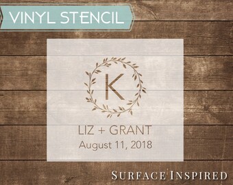 Rustic Wedding Guest Book Stencil - Wedding Chalkboard Stencil - Wedding Decor - Wedding DIY Stencils - Custom Wedding Guest Book Stencil