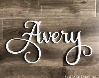 Wooden Name Signs Wooden letters Personalized Wood Design Laser Cut Out Any Font Name Custom Unpainted Wood