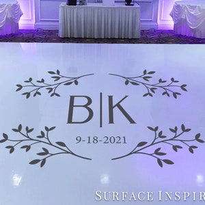 Wedding Floor Decal For Dance Floors Vinyl Decal - Wedding Decor - Wedding DIY Vinyl Decals - Personalized Wedding Decals