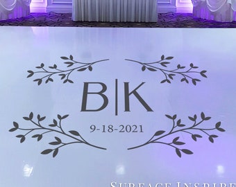 Wedding Floor Decal For Dance Floors Vinyl Decal - Wedding Decor - Wedding DIY Vinyl Decals - Personalized Wedding Decals