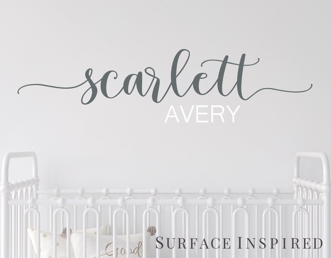 Name Wall Decal Kids Nursery Wall Decal Wall Decals for Girls or Boys ...