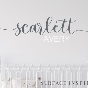 Name Wall Decal Kids Nursery Wall Decal Wall Decals For Girls or Boys. Wall Decals Personalized Name Wall Sticker