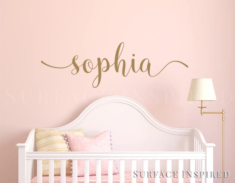 Name Wall Decal Kids Nursery Wall Decals Wall Decals for Girls Etsy