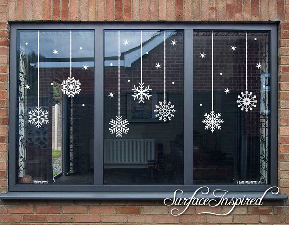 Christmas Ornament Snowflake Sticker Glass Window Decoration Sticker -  China Christmas Decoration and Flowers price