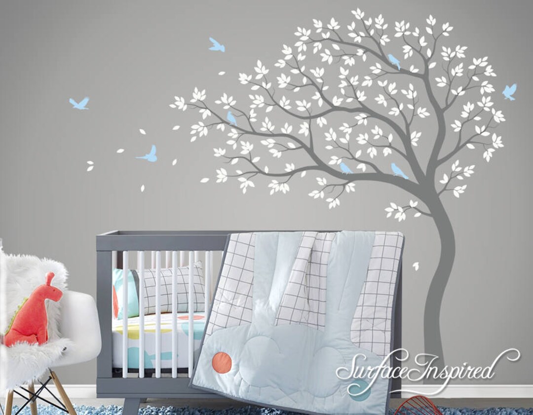 Wall Decals Nursery Kids Tree Large Tree Wall Decal Wall Mural Stickers ...