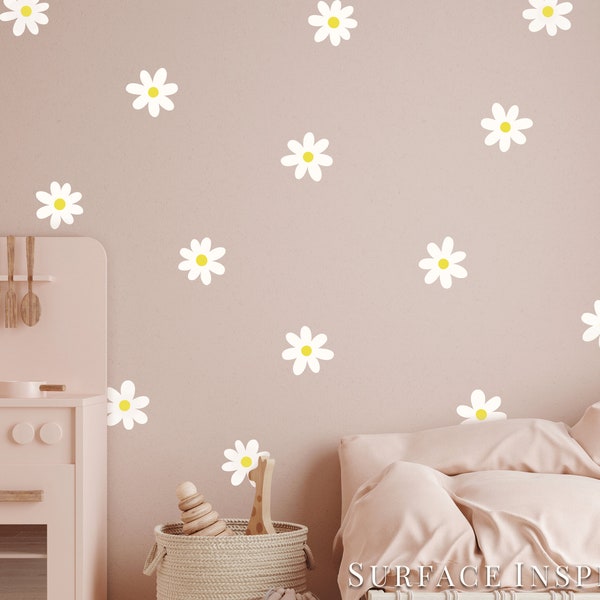 Flower Wall Decals Etsy