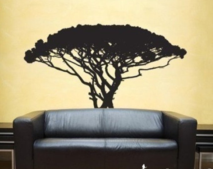 Vinyl Wall Art Decals African Tree Design Inspiring Wall Etsy