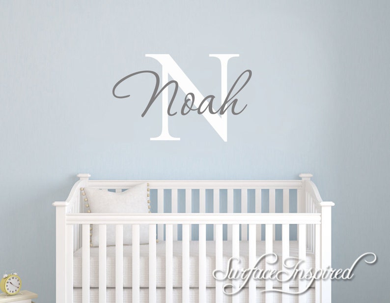 Name Wall Decal Kids Nursery. Personalized names wall decal for boys and girls rooms. Personalized name wall decal image 1