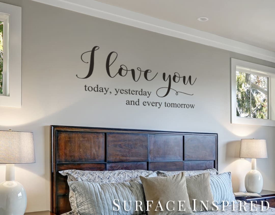 Wall Decal Quote I Love You Vinyl Wall Decal Decor - Stickers Wall ...