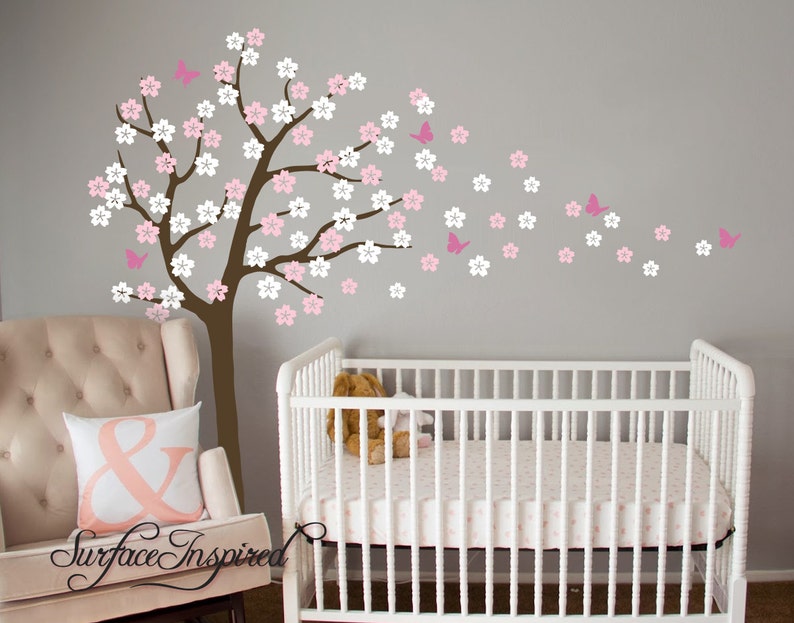 Nursery Wall Decals. Cherry Blossom Tree Wall Decal With Etsy