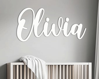 Wooden Name Signs Wooden letters Personalized Wood Design Laser Cut Out Any Font Name Custom Unfinished Painted Or Glittered Any Size