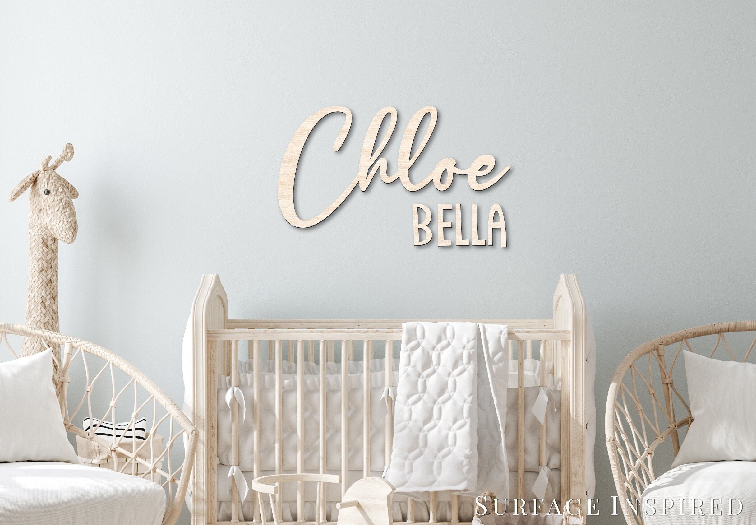 Wooden Name Signs Wooden Letters Personalized Name Wood Signs Laser Cut Out Any Font Custom Name Wood