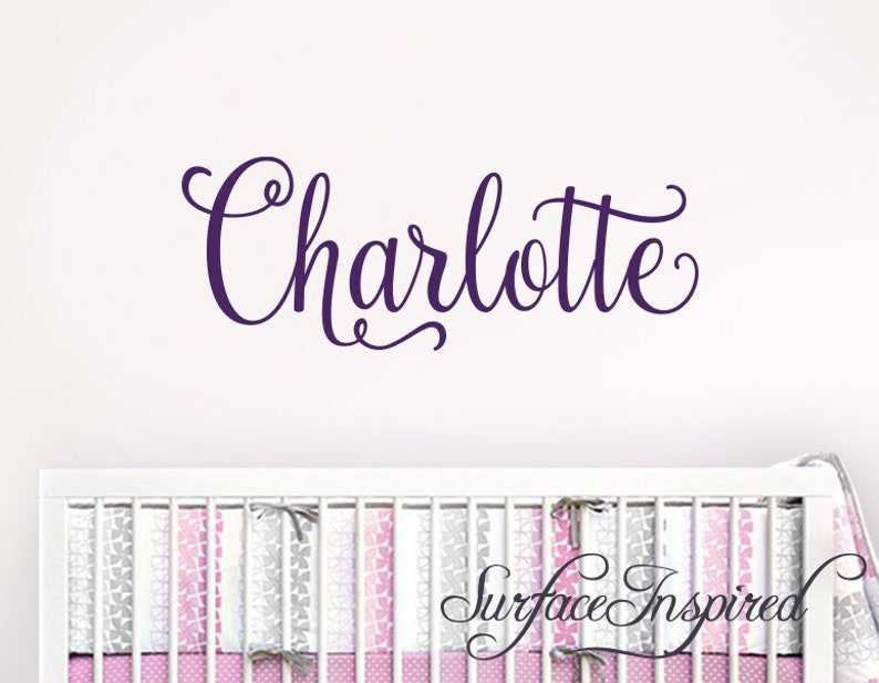 Nursery Wall Decal Kids Wall Decal Wall Decals For Girls or Boys. Wall Decals Personalized Names Vinyl Wall Decal Sticker image 1