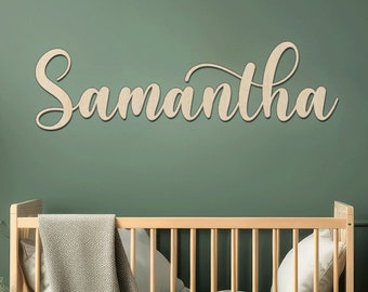 Wooden Name Signs Wooden letters Personalized Wood Design Laser Cut Out Any Font Name Custom Unfinished Painted Or Glittered Any Size