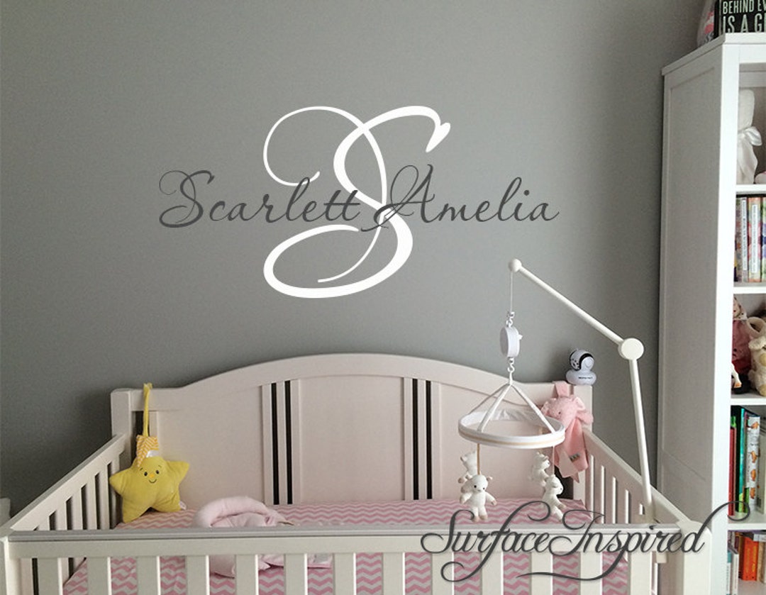 Nursery Wall Decals. Personalized Name Wall Decal for Boys and Girls ...