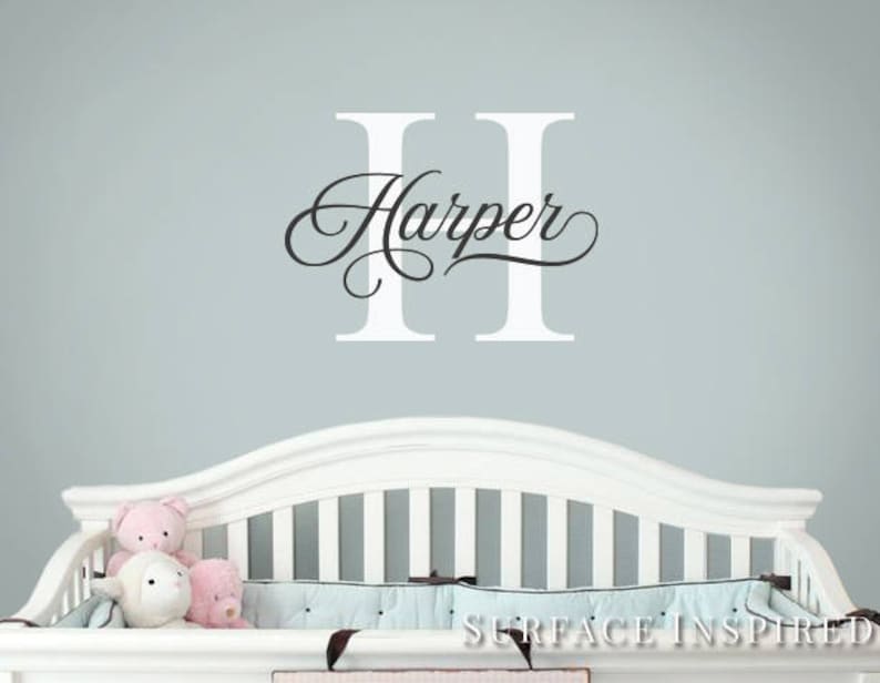 Nursery Wall Decals. Personalized names wall decal for boys Etsy