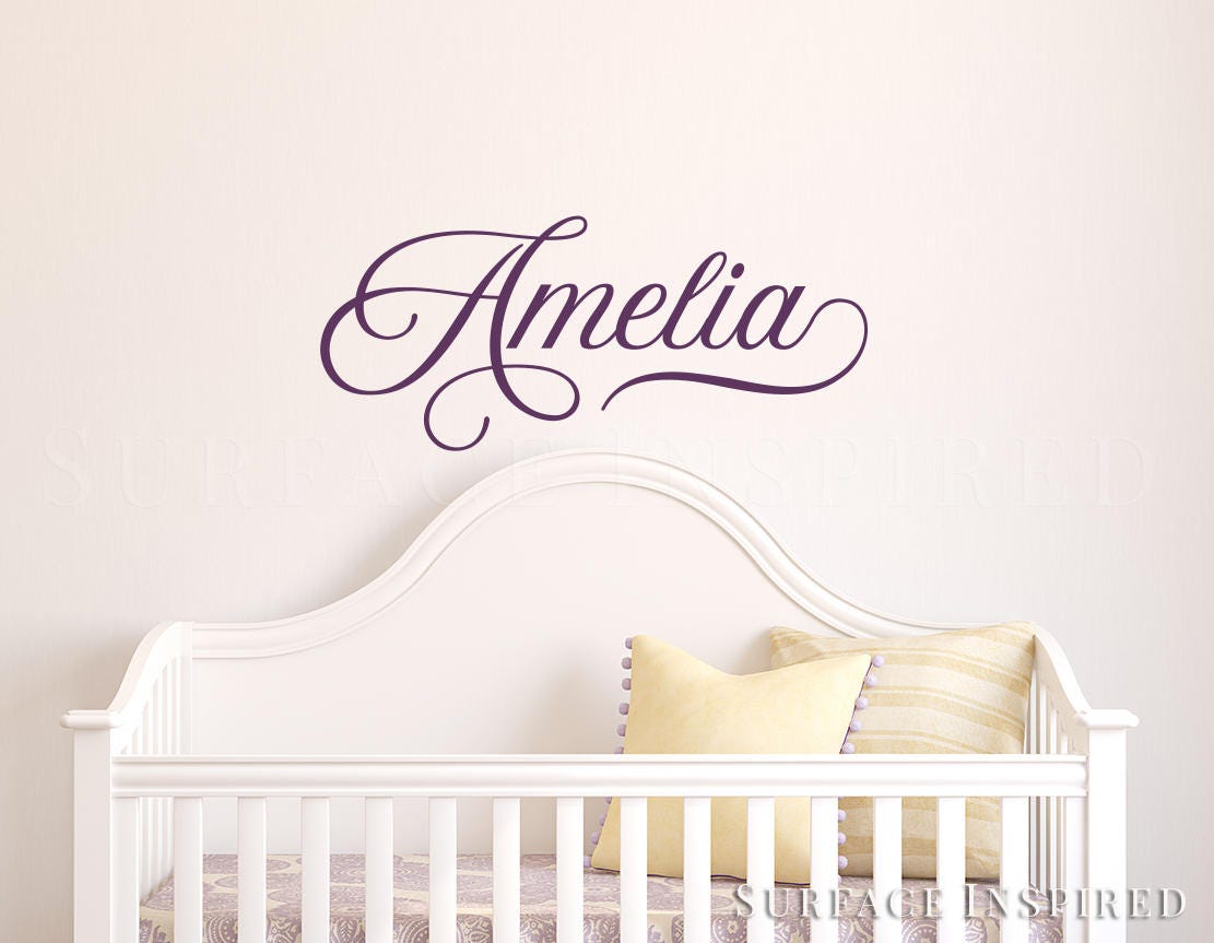 Wall Decals Nursery Kids Name Wall Decal Wall Decals for Girls or Boys ...