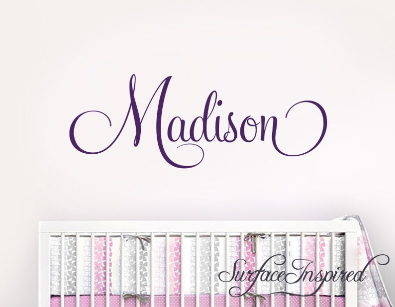 Name Wall Decal Kids Nursery Name Wall Decal Nursery Wall Etsy