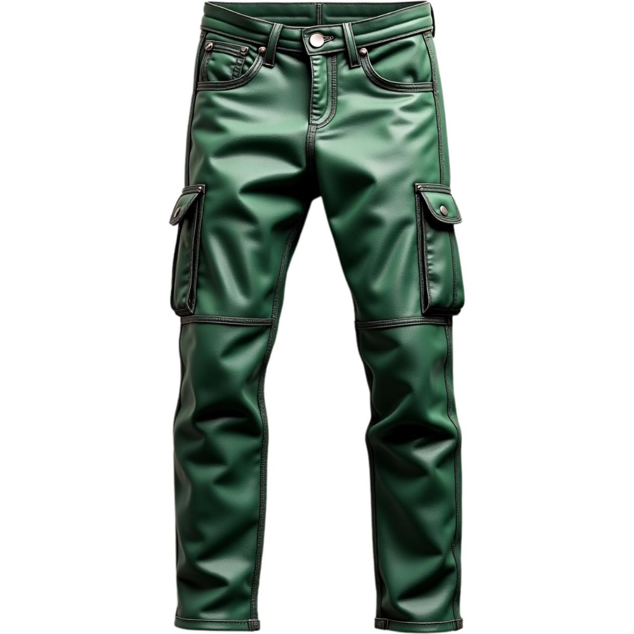 Leather Cargo Pants - Etsy