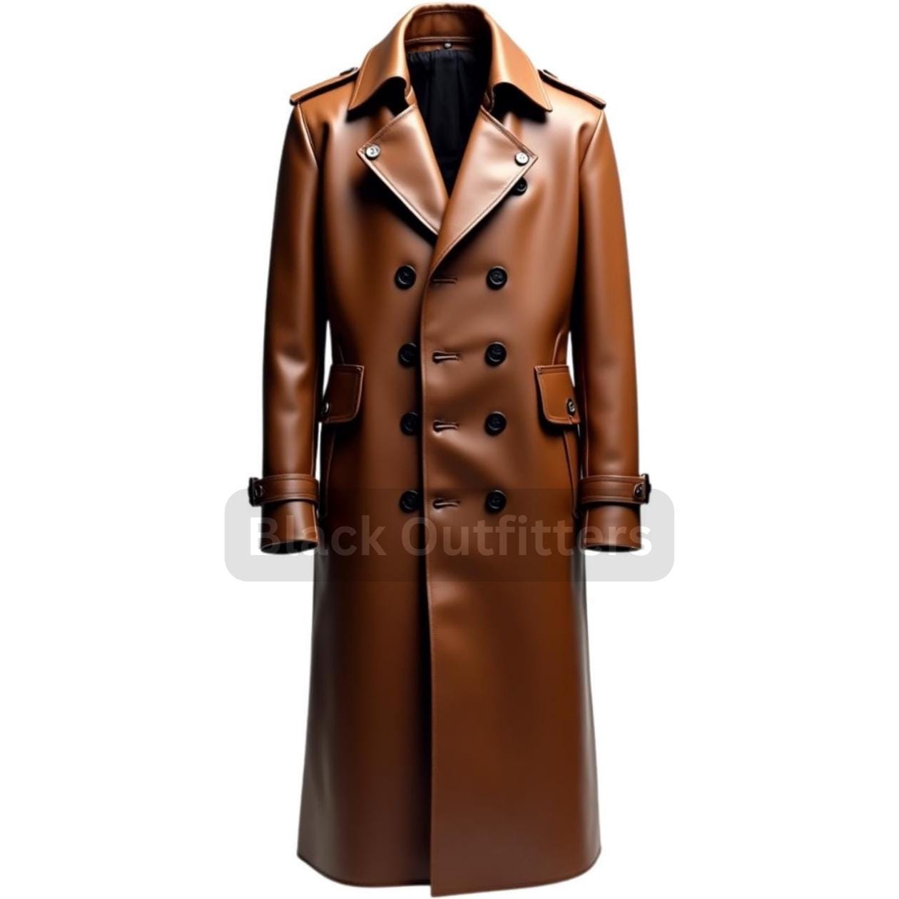 Coat Brown Gabardine