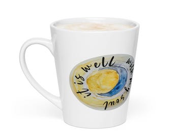 Sun Moon Latte Mug | It Is Well With My Soul Coffee Cup | Celestial Boho Script Mug | Spiritual Encouragement Gift | Faith Mindful Decor