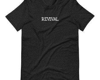 REVIVAL Unisex T-Shirt | Spiritual Awakening Graphic Tee | Christian Conscious Apparel | Sacred Geometric Symbol Top | Mindful Faith Shirt