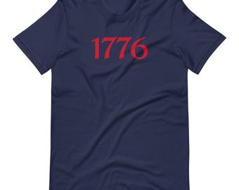 1776 T-Shirt | Vintage Americana Graphic Tee | Patriotic Freedom and Liberty Shirt | Retro Independence Day Top | American Heritage Apparel