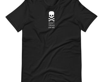 Dont Tread On Me Shirt | Skull Graphic T-Shirt | Gadsden Flag Liberty Tee | Patriotic Freedom Apparel | American Rebellion Heritage Top