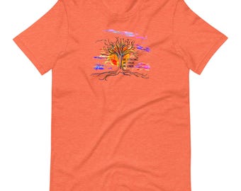 Tree of Life T-Shirt | Sacred Geometry Graphic Tee | Original Spiritual Artwork Shirt | Nature Lover Boho Top | Roots and Growth Gift