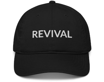 Organic Cotton Revival Hat | Spiritual Awakening Dad Cap | Sustainable Embroidered Hat | Christian Conscious Apparel | Sacred Streetwear Cap